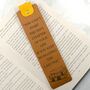 Custom Quote Personalised Leather Bookmark, thumbnail 1 of 2