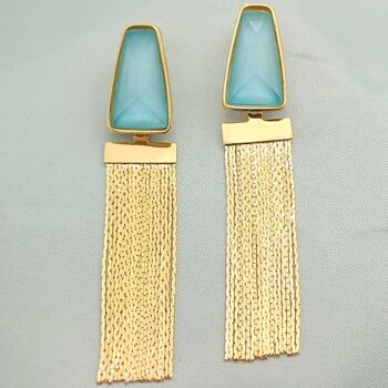 Amara Gold Plated Statement Earrings, 2 of 7