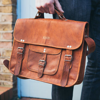 Vintage Style Leather Satchel, 2 of 12
