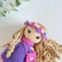 Stunning Handmade Doll With Curly Hair, thumbnail 9 of 11