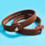 Personalised Special Event And Date Leather Bracelet, thumbnail 1 of 8