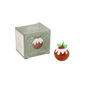 Artisan Glass Christmas Pudding In Gift Box | Collectable | Festive Decor | Figurine, thumbnail 2 of 3
