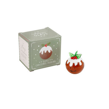 Artisan Glass Christmas Pudding In Gift Box | Collectable | Festive Decor | Figurine, 2 of 3