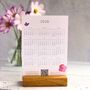 2026 Desk Calendar With Flower Illustrations, thumbnail 3 of 5