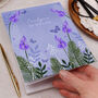 Personalised Notebook Lilac Lavender Floral Design, thumbnail 2 of 4