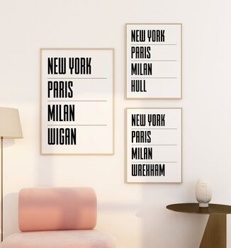 Personalised Home Town Print, 3 of 3