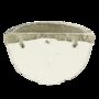 Blue And White Aged Ceramic Half Moon Garden Wall Planter Plant Pot, thumbnail 4 of 5