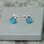 Square Blue Cufflinks, thumbnail 10 of 12