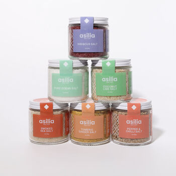 Gourmet Six Jar Salt Bundle| Gift For Cooks | Luxurious Collection Of Flavoured Salts For Every Meal, 2 of 8