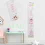 Personalised Fairy Princess Kids Height Chart, thumbnail 1 of 3