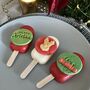 Personalised Christmas Trio Of Cakesicles, thumbnail 1 of 12