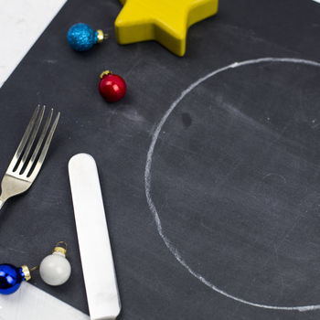 Chalkboard Christmas Dinner Placemat Sheets, 4 of 8