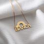 'Hope And Joy' Personalised Rainbow Name Necklace, thumbnail 1 of 9