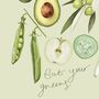 Vegetable Eat Your Green Art Print, thumbnail 3 of 3