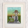 Beagle Chopper, Motorbike Art Print, Framed Or Unframed, thumbnail 4 of 6