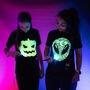 Cool Alien Head Interactive Glow In The Dark T Shirt, thumbnail 5 of 7