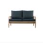 Acacia Outdoor Sofa With Charcoal Cushions, thumbnail 2 of 2