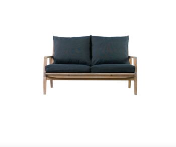 Acacia Outdoor Sofa With Charcoal Cushions, 2 of 2