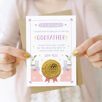 Will You Be My Godfather Certificate Card, 3 of 8