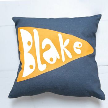 Personalised Name Pennant Flag Cushion, 7 of 10