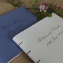 Personalised Leather Wedding Guest Book, thumbnail 11 of 12