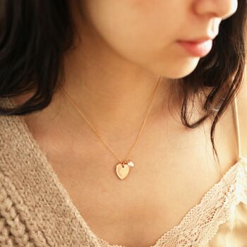 Personalised Tiny Enamel Heart Necklace, 10 of 11