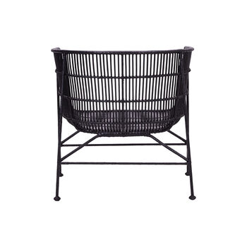 Cocoon Black Rattan Chair, 5 of 8