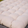 Grey Quilted Garden Bench Pad, thumbnail 3 of 4