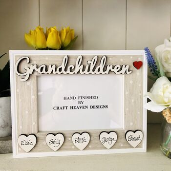 Personalised Grandchildren Photo Frame Mother's Day, 2 of 7