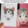 Personalised Multiple Guinea Pig Portrait Face Print, thumbnail 3 of 12