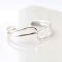 Sterling Silver Journey Cuff Bangle, thumbnail 6 of 8