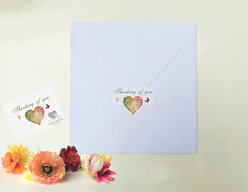 Multicoloured Flower And Butterfly Thinking Of You Card, 5 of 12