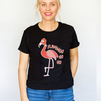 Flamingo Christmas T Shirt, 6 of 6