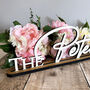 Elegant Custom Wedding Surname Sign For Home Decor, thumbnail 2 of 7