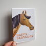 Happy Birthday Horse Birthday Card, thumbnail 2 of 7