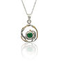 Silver Emerald Necklace, thumbnail 4 of 6