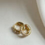 Gold Encrusted Chunky Hoops, thumbnail 4 of 4
