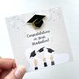 Graduation Pin Mortar Board Black And Gold Enamel Pin, thumbnail 1 of 10