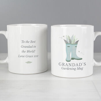 Personalised Gardener's Wellies Mug, 3 of 4