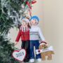 Personalised Couple With Brown Dog Decoration, thumbnail 2 of 3