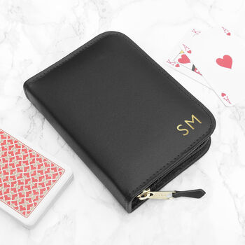 Personalised Leather Double Playing Cards Case, 12 of 12