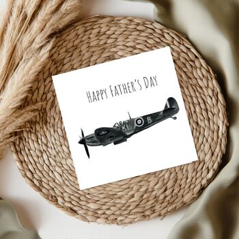 Happy Father's Day Spitfire Greeting Card, 6 of 6