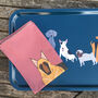 Doggy Friends Large Wooden Tray, thumbnail 2 of 7