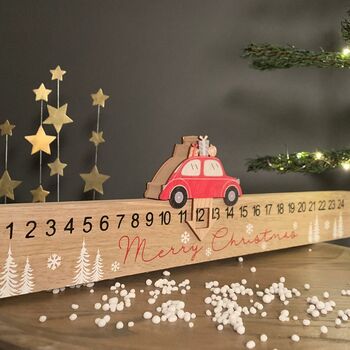 Wooden Merry Christmas Advent Rule, 3 of 3