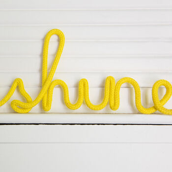 Yellow Sunshine Soft Script Style Word, 3 of 4