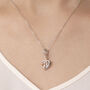 13th Birthday Necklace – 925 Silver And Rose Gold Heart Pendant, thumbnail 2 of 5