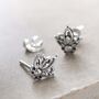 Sterling Silver Mini Botanical Studs, thumbnail 10 of 11