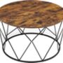 Small Centre Round Coffee Table With Steel Frame, thumbnail 6 of 7