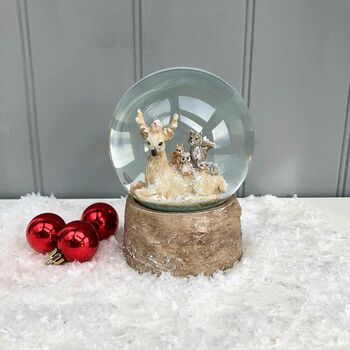 Christmas Reindeer And Friends Snowglobe, 2 of 2