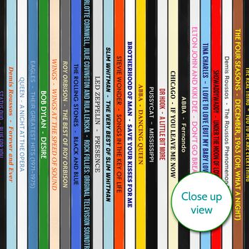 Personalised 50th Birthday Print Music Gift Year 1976, 3 of 8